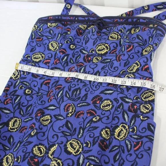 Cartonnier Anthropologie Womens Jumpsuit Romper Blue Straps Size 12 Knee Length - Picture 10 of 12